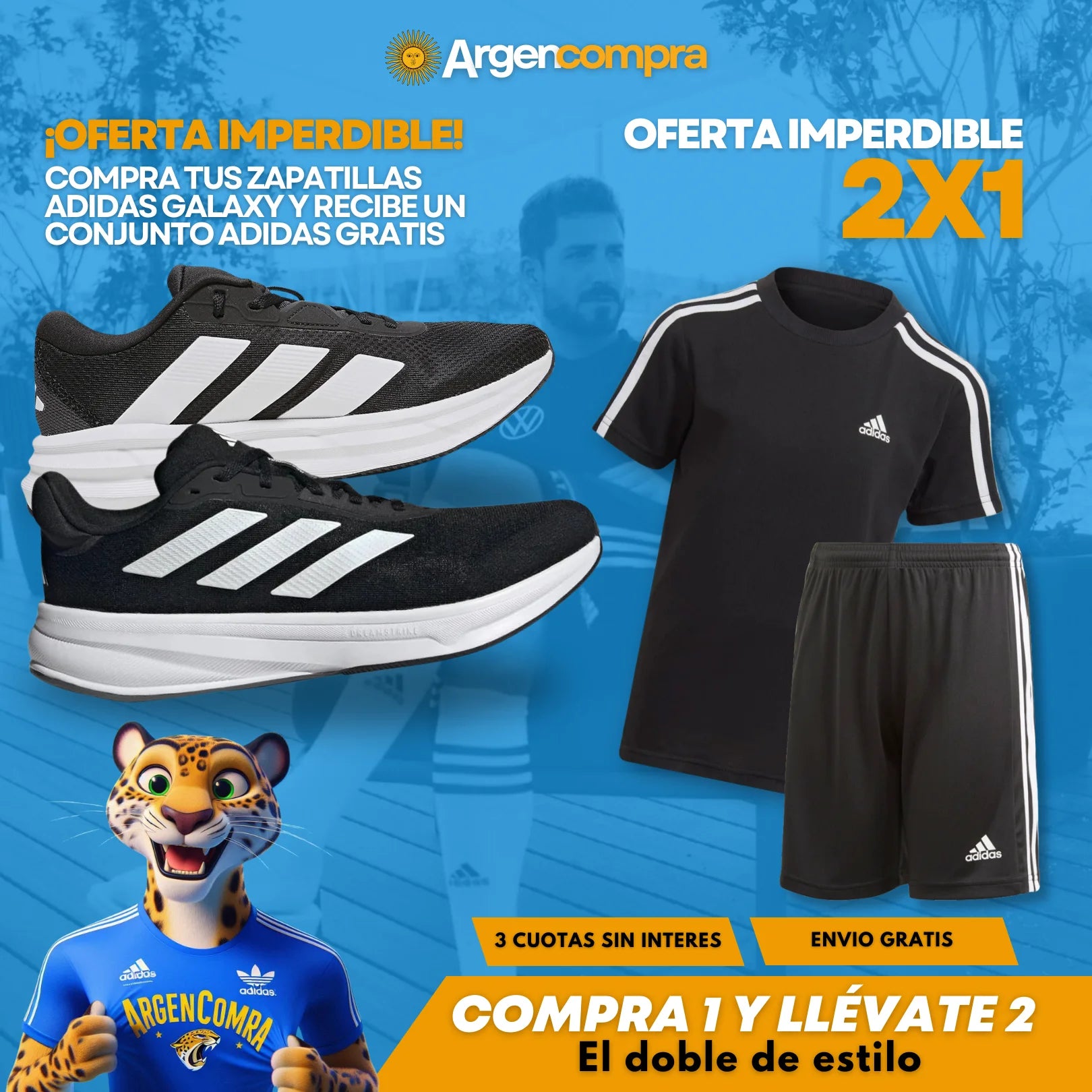 SUPER OFERTA - 2X1 ADIDAS GALAXY + CONJUNTO ADIDAS DE REGALO